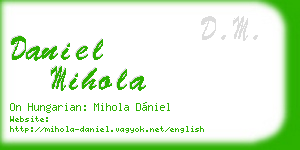 daniel mihola business card