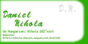 daniel mihola business card